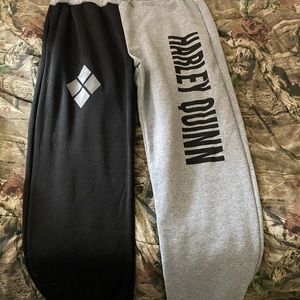 Harley Quinn and joker sweat pants